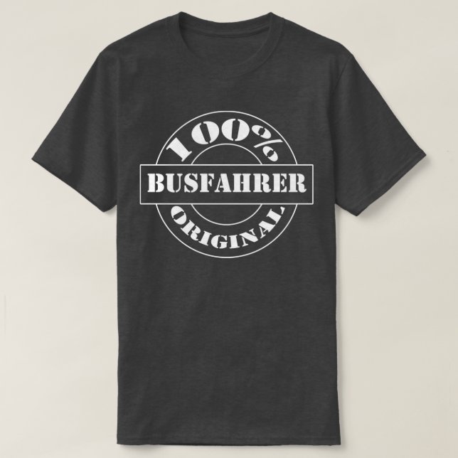 T-shirt Pilote de bus (Design devant)
