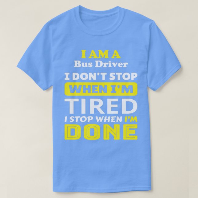 T-shirt Pilote de bus 11 (Design devant)