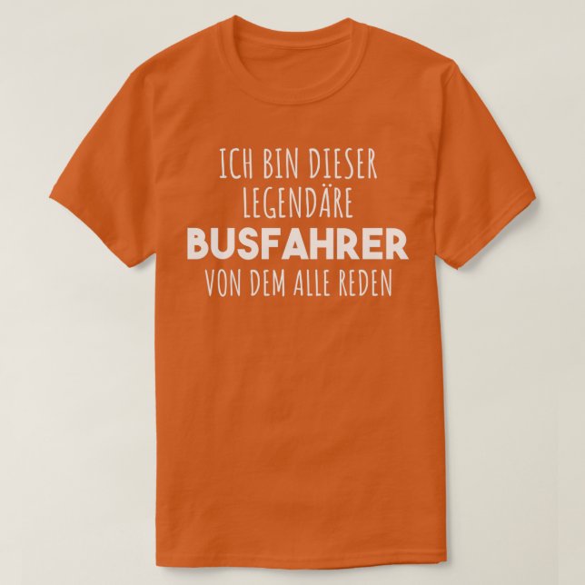 T-shirt Pilote de bus 15 (Design devant)