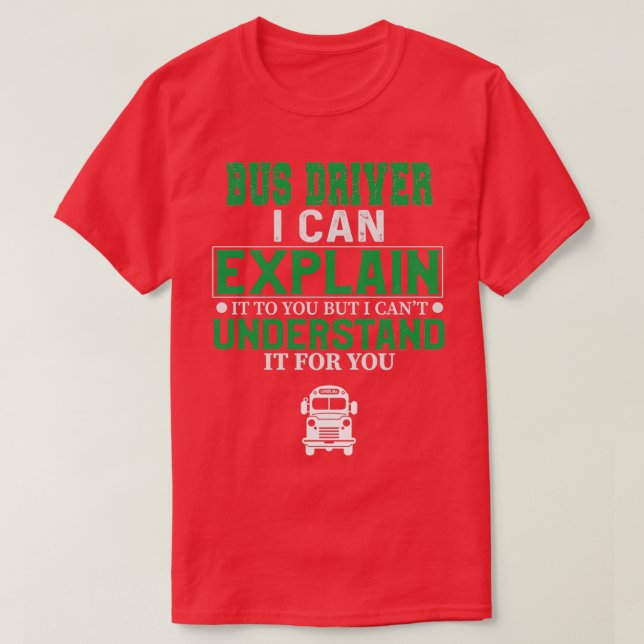 T-shirt Pilote de bus 22 (Design devant)