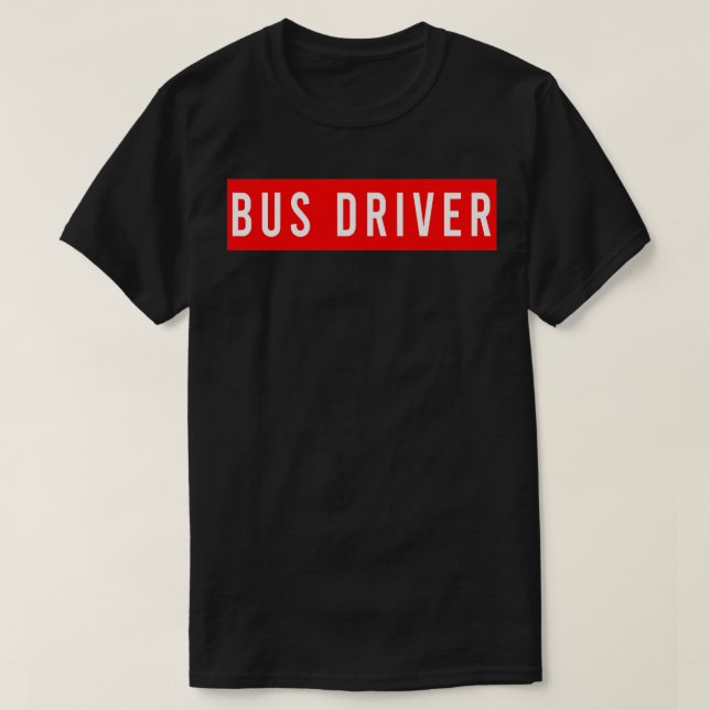 T-shirt Pilote de bus 55 (Design devant)