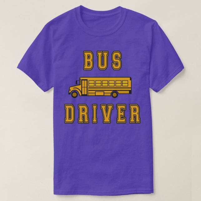 T-shirt Pilote de bus Bus Driver School 10 (Design devant)