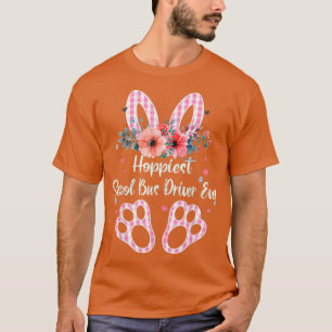 T-shirt Pilote De Bus De L'École Bunny Hoppiest Plaid Jama