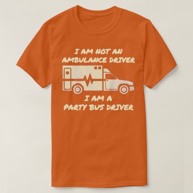 T-shirt Pilote de bus de partie (Design devant)