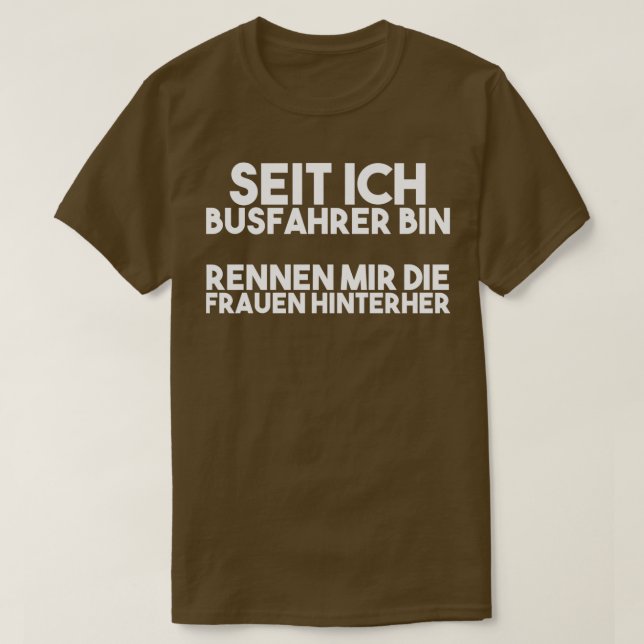 T-shirt Pilote de bus Disant 1 (Design devant)
