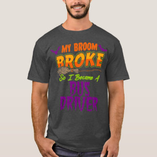 T-shirt Pilote de bus Haloween drôle