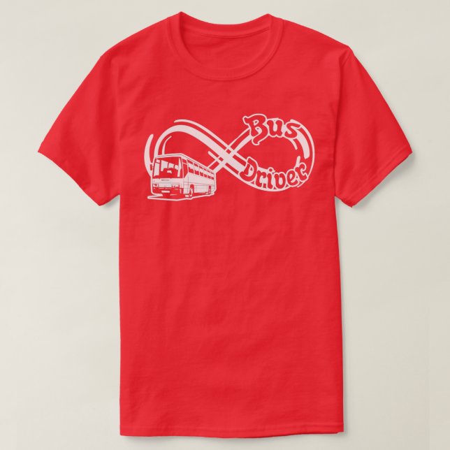 T-shirt Pilote de bus Infinity (Design devant)