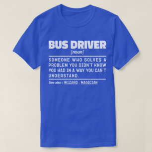T-shirt Pilote de bus Noun Définition Conduite Lover Cool