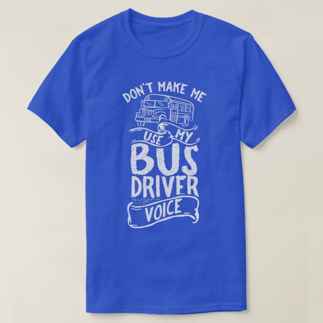 T-shirt Pilote de bus opérateur de travail vocal Busman co (Design devant)