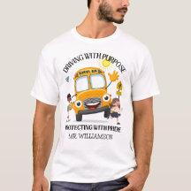 Pilote de bus scolaire jaune