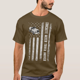 T-shirt Pilote de camion de mélange de béton de ciment pat