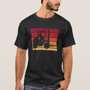 T-shirt Pilote de chariot élévateur rétro vintage