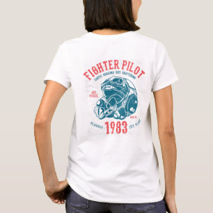 T-shirt Pilote de chasse vintage