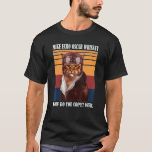 T-shirt Pilote de chat rétro Propriétaire de chaton Parent
