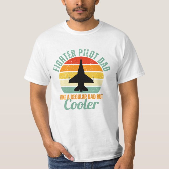 T-shirt Pilote de combat père F-16 (Devant)