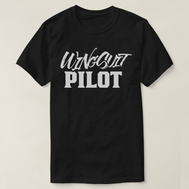 T-shirt Pilote de costume d'aile volant  (Design devant)
