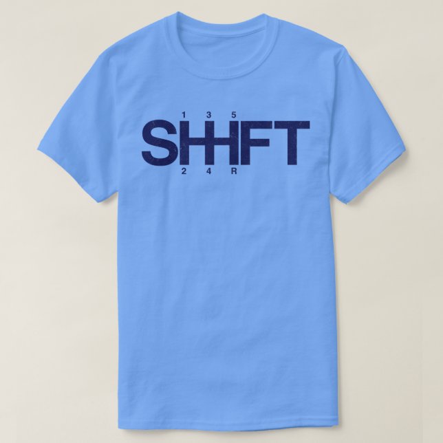 T-shirt Pilote de course Stick Shift (Design devant)