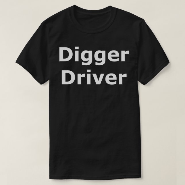 T-shirt Pilote de Digger SMandH 0145 (Design devant)