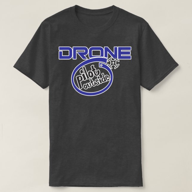 T-shirt Pilote de drone à l'extérieur (Design devant)