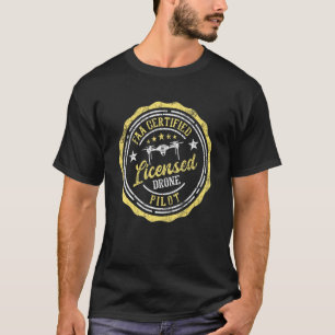 T-shirt Pilote de drone agréé Faa Certifié Quadcopter Dro