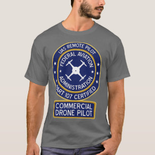 T-shirt pilote de drone commercial FAA