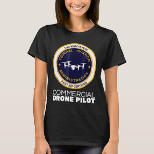 T-shirt Pilote De Drone Commercial Faa