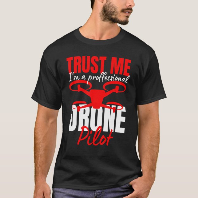 T-shirt Pilote de drone Pilote Quadcopter 13 (Devant)