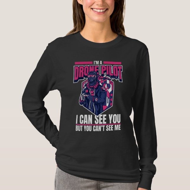 T-shirt Pilote de drone Quadcopter Uav (Devant)
