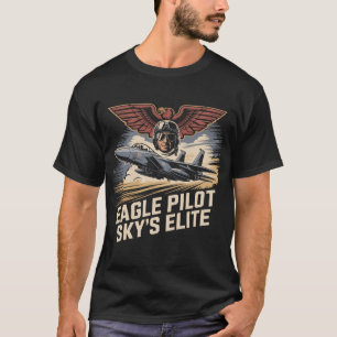 T-shirt Pilote de F-15 Eagle Sky's Elite Aviation Militair