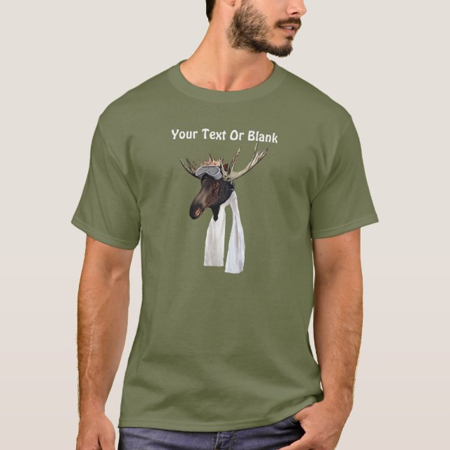 T-shirt Pilote de l'aviation de l'orignal volant (Devant)