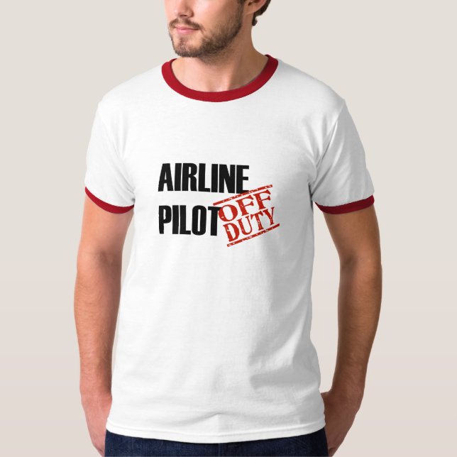 T-shirt Pilote de ligne aérienne (Devant)