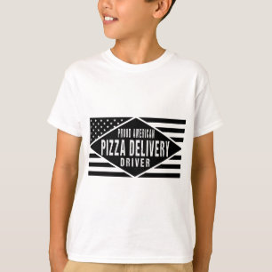 T-shirt Pilote de livraison de pizza américaine fière - Pa