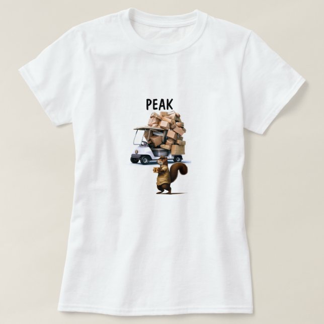 T-shirt Pilote de livraison d'écureuils (Design devant)