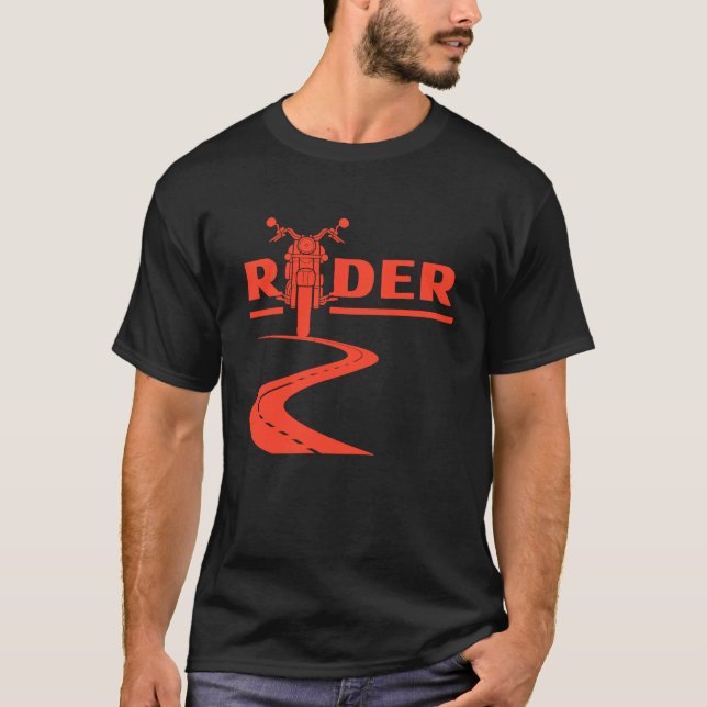 T-shirt Pilote de moto Fière (Devant)