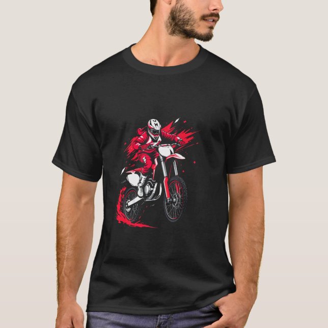 T-shirt Pilote de motocross (Devant)