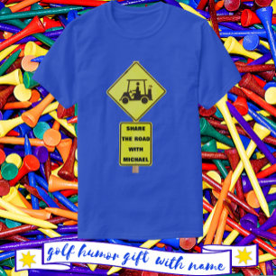 T-shirt Pilote de panier de golf avec nom