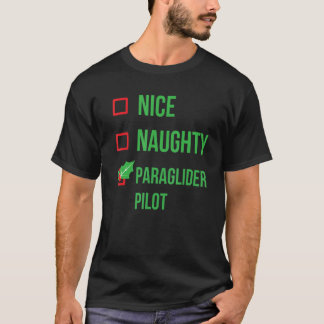 T-shirt Pilote de parapente drôle de pyjama de Noël