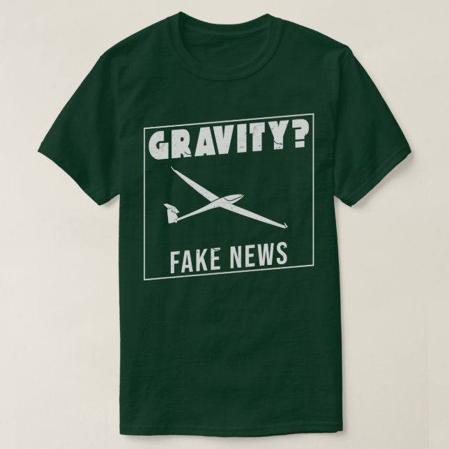 T-shirt Pilote de planeur de gravitation disant planeur (Design devant)