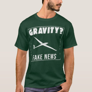 T-shirt Pilote de planeur de gravitation disant planeur