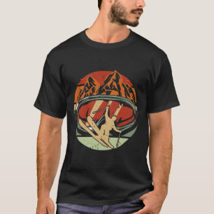 T-shirt Pilote de ski rétros Funny Ski Ski