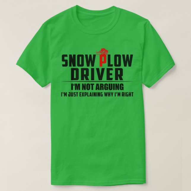 T-shirt Pilote de souffle de neige sarcastique (Design devant)