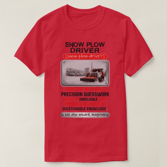 T-shirt Pilote De Soupe De Neige Awé Qui Fait Precision Gu (Design devant)