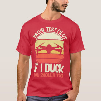 T-shirt Pilote de test de drone drone amusant
