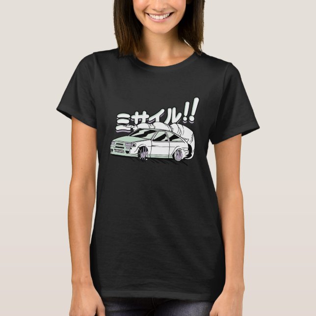 T-shirt Pilote de voiture Civic EF Hatch Tuner graphique A (Devant)