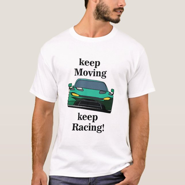 T-shirt Pilote de Voiture de Course (Devant)