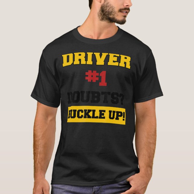 T-shirt Pilote de voiture de course de course de course à  (Devant)