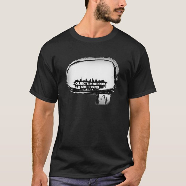 T-shirt Pilote de voiture de course Funny Auto Mirror Grap (Devant)