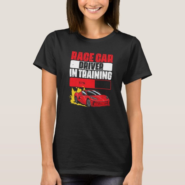 T-shirt Pilote De Voiture De Course Future Auto Racer Pour (Devant)