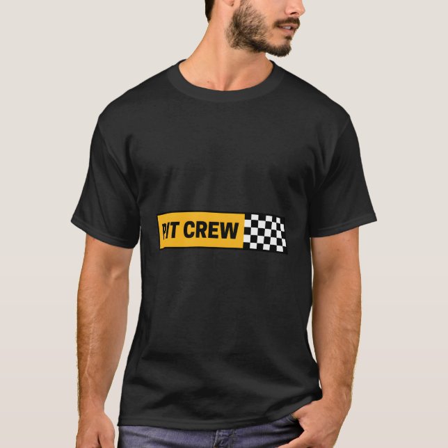 T-shirt Pilote De Voiture De Course Pit Crew S Avec Pannea (Devant)