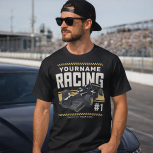 T-shirt Pilote de voiture de course rapide de l'équipe de 